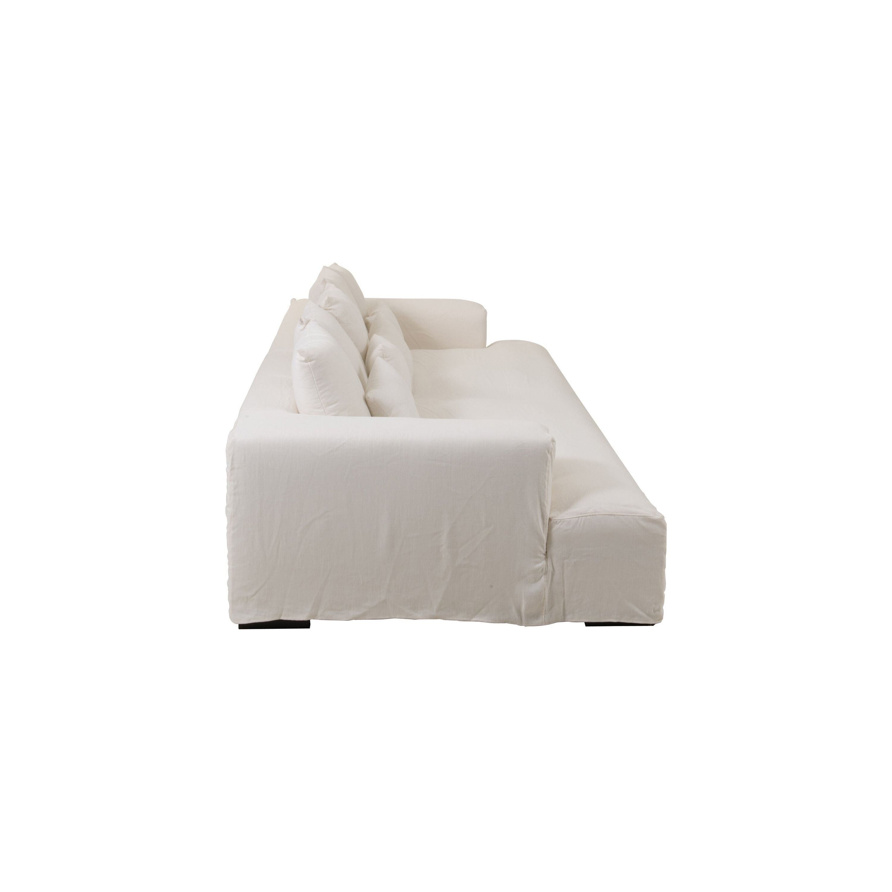 Sofa cover Deep Monaco Linen XXL Marshmallow White