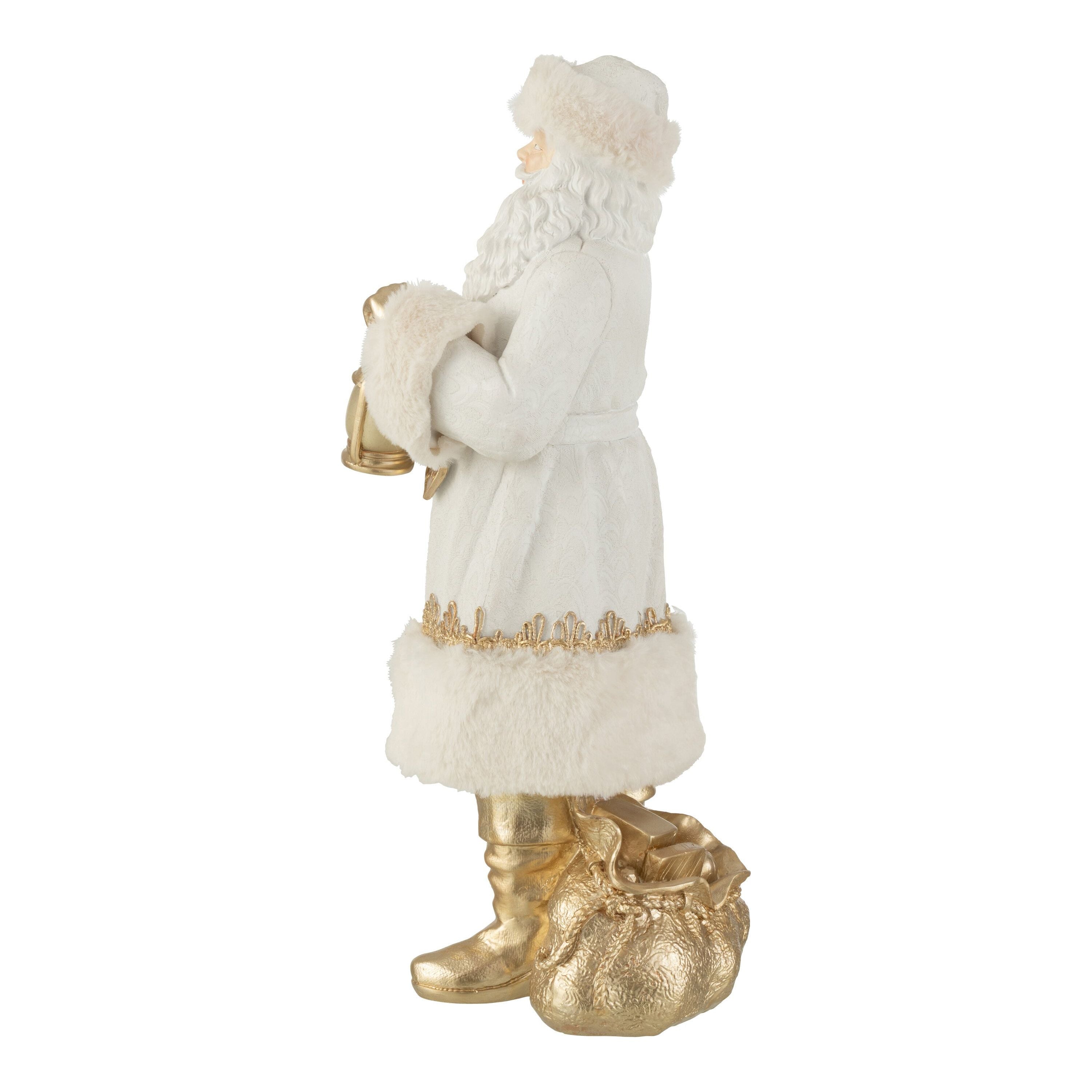 Santa Claus Poly White/gold