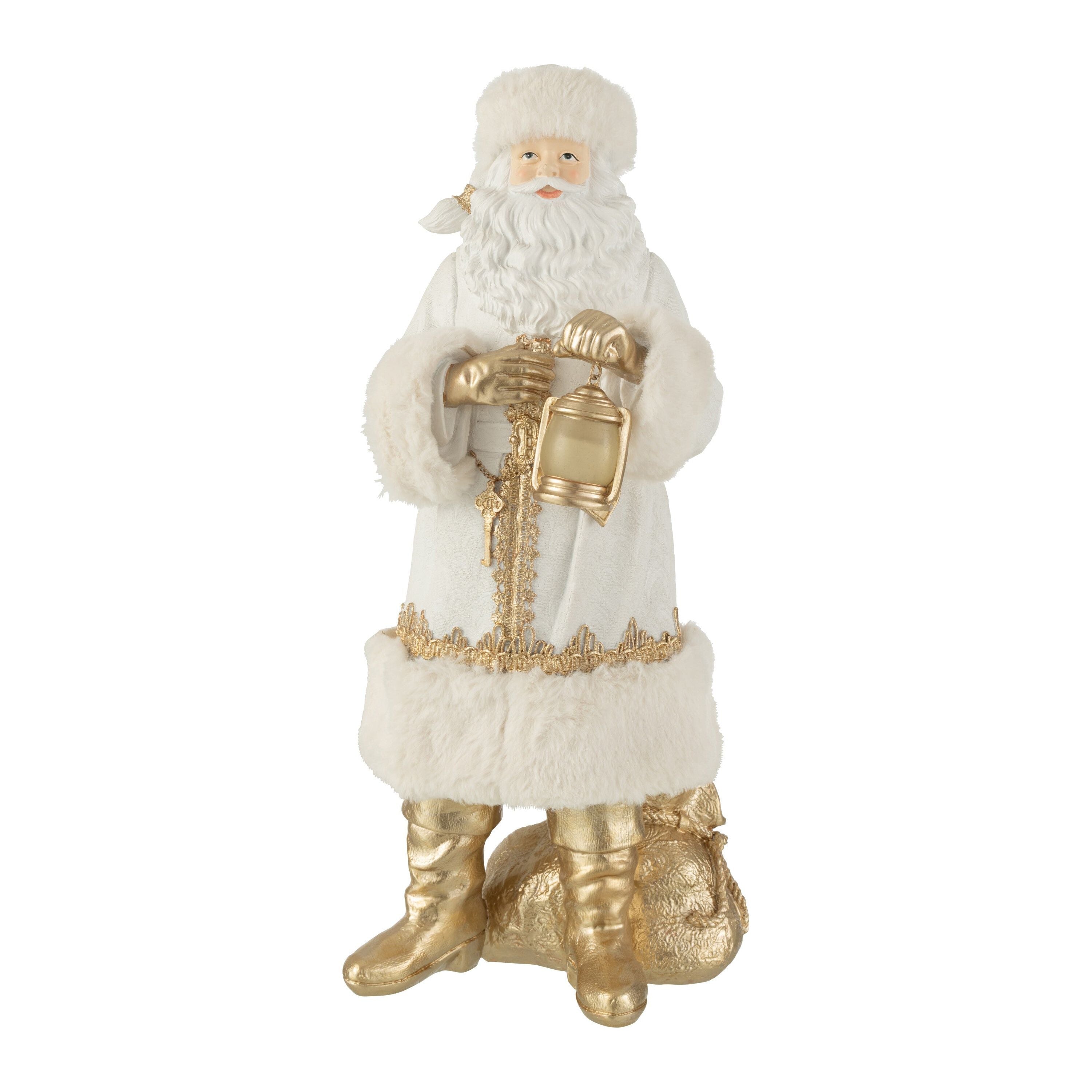 Santa Claus Poly White/gold