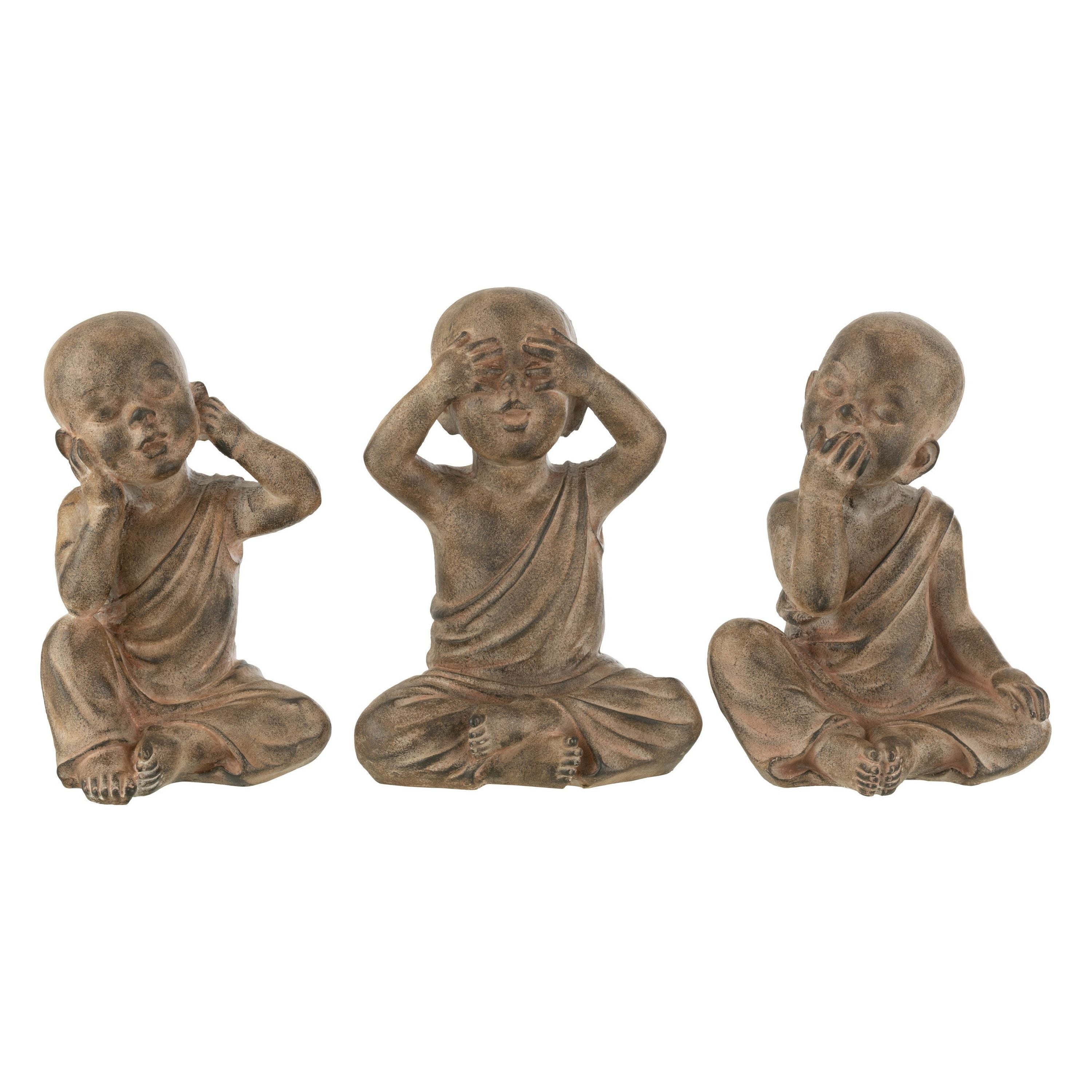 Monk Poly Brown Large Assortment Of 3