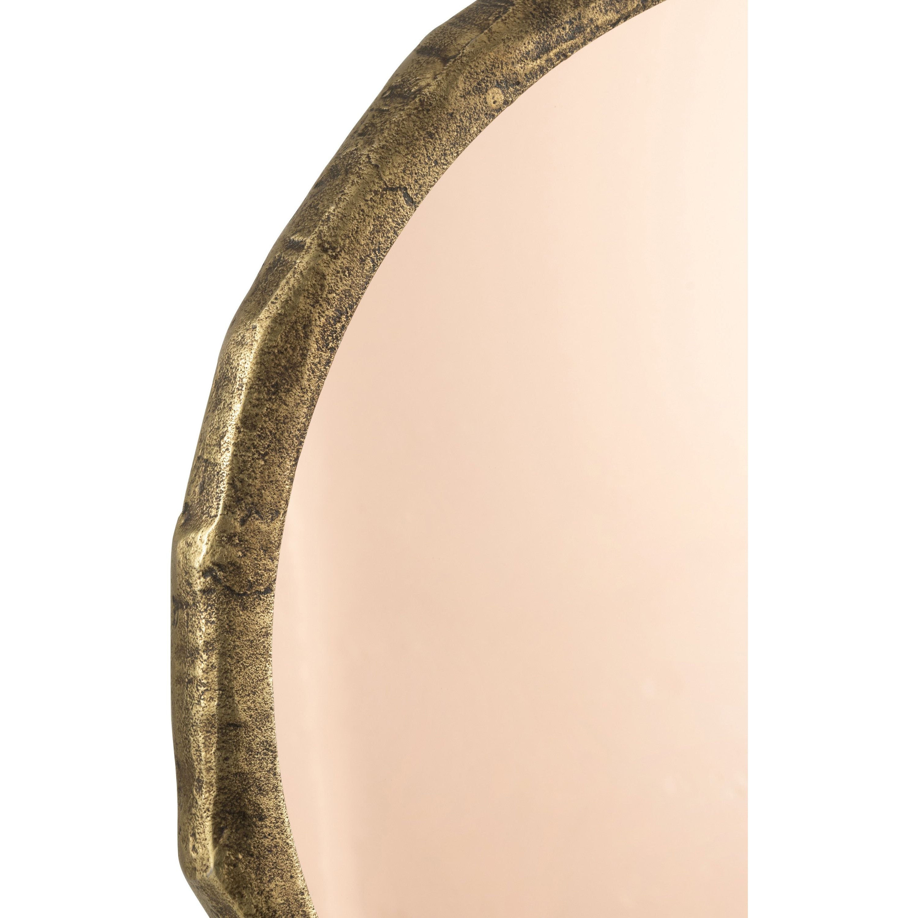 Mirror Ombre Round Metal Gold