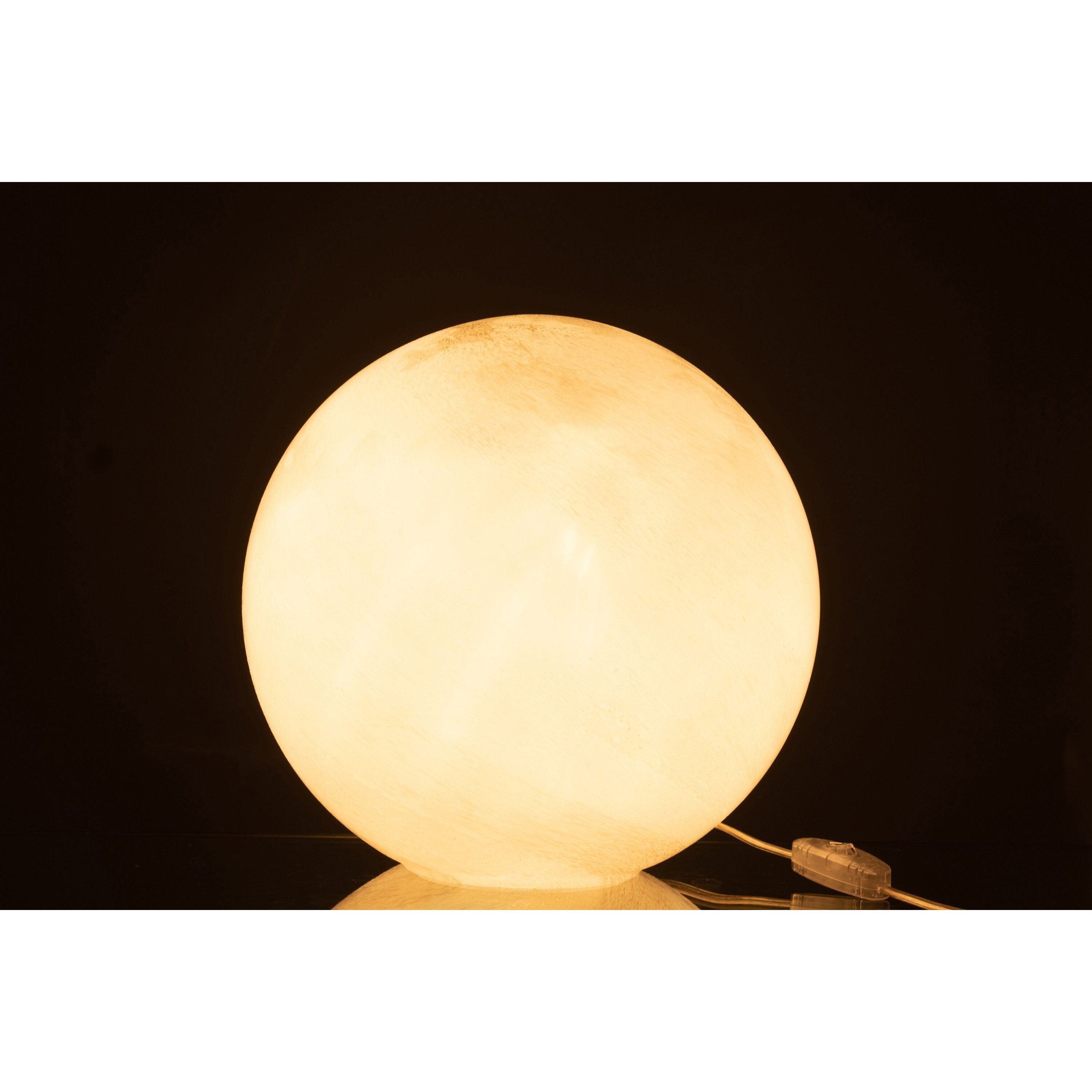 Lamp Pearl Round Glass White Large