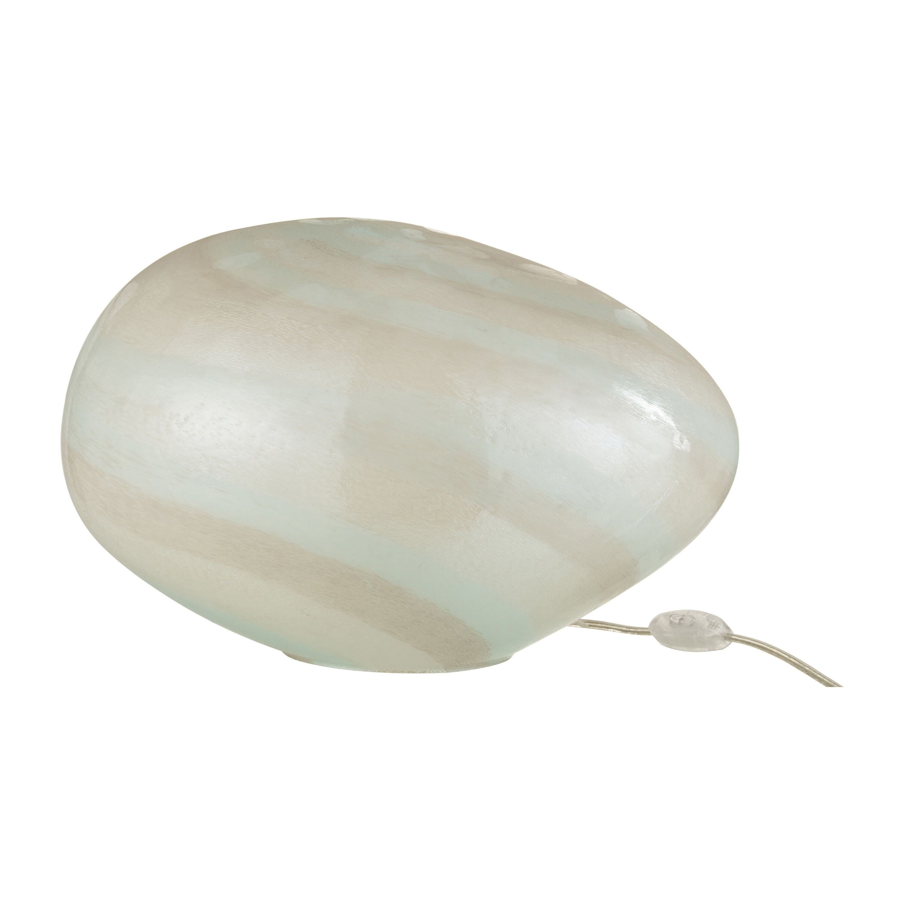 Lamp Pearl Oval Glass White