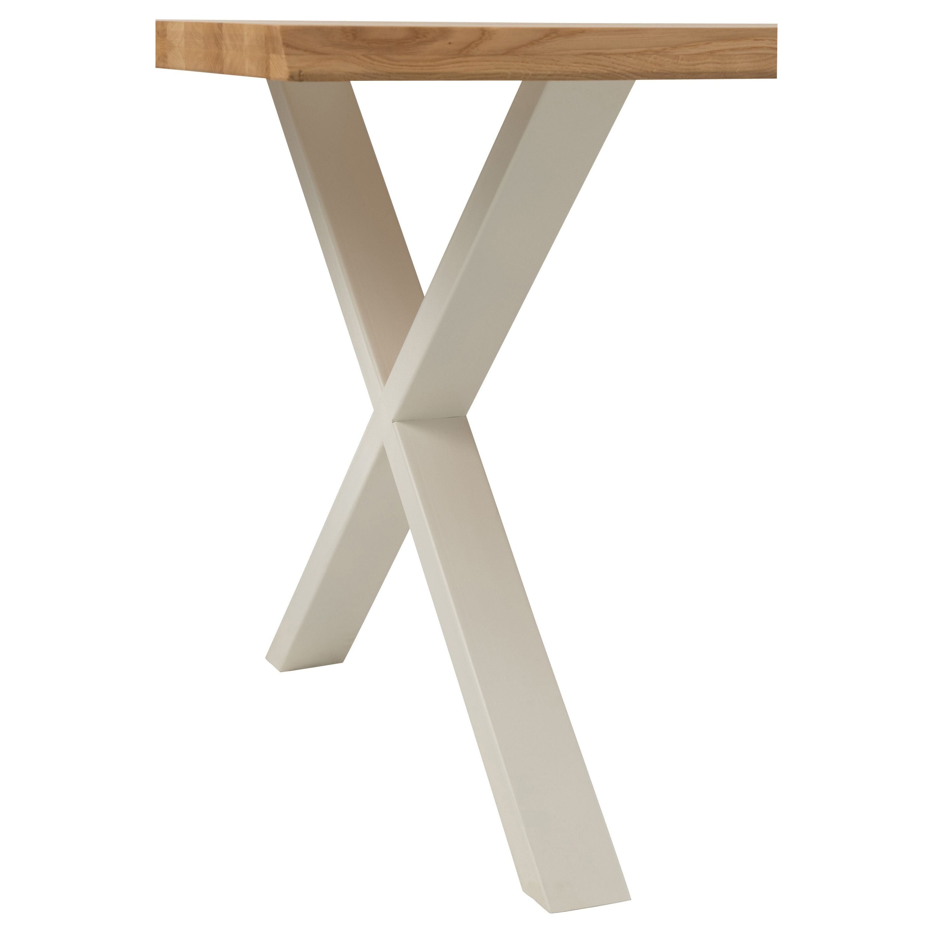Table Legs Cross Steel White