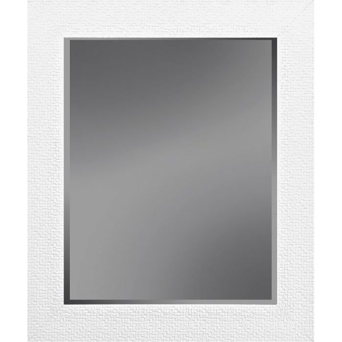 Mirror with facet, 54x154cm incl. frame. White