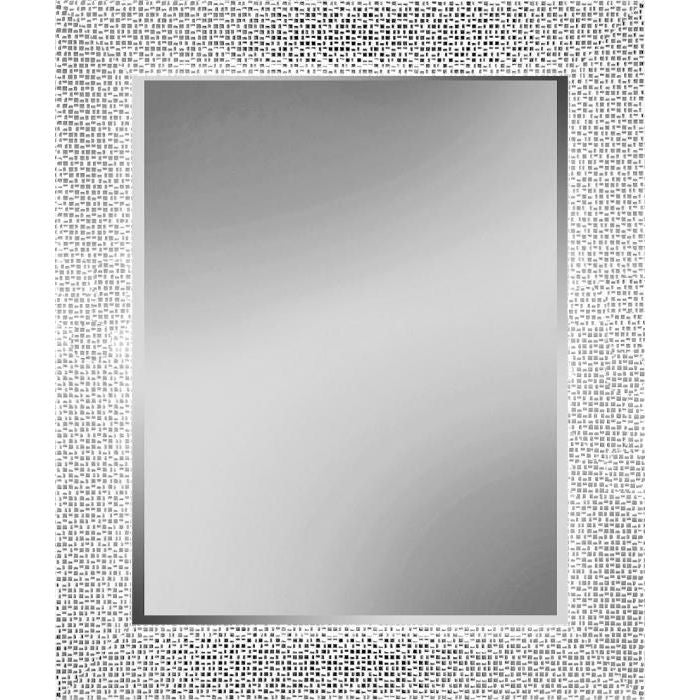 Mirror with facet, 54x154cm incl. frame. Silver
