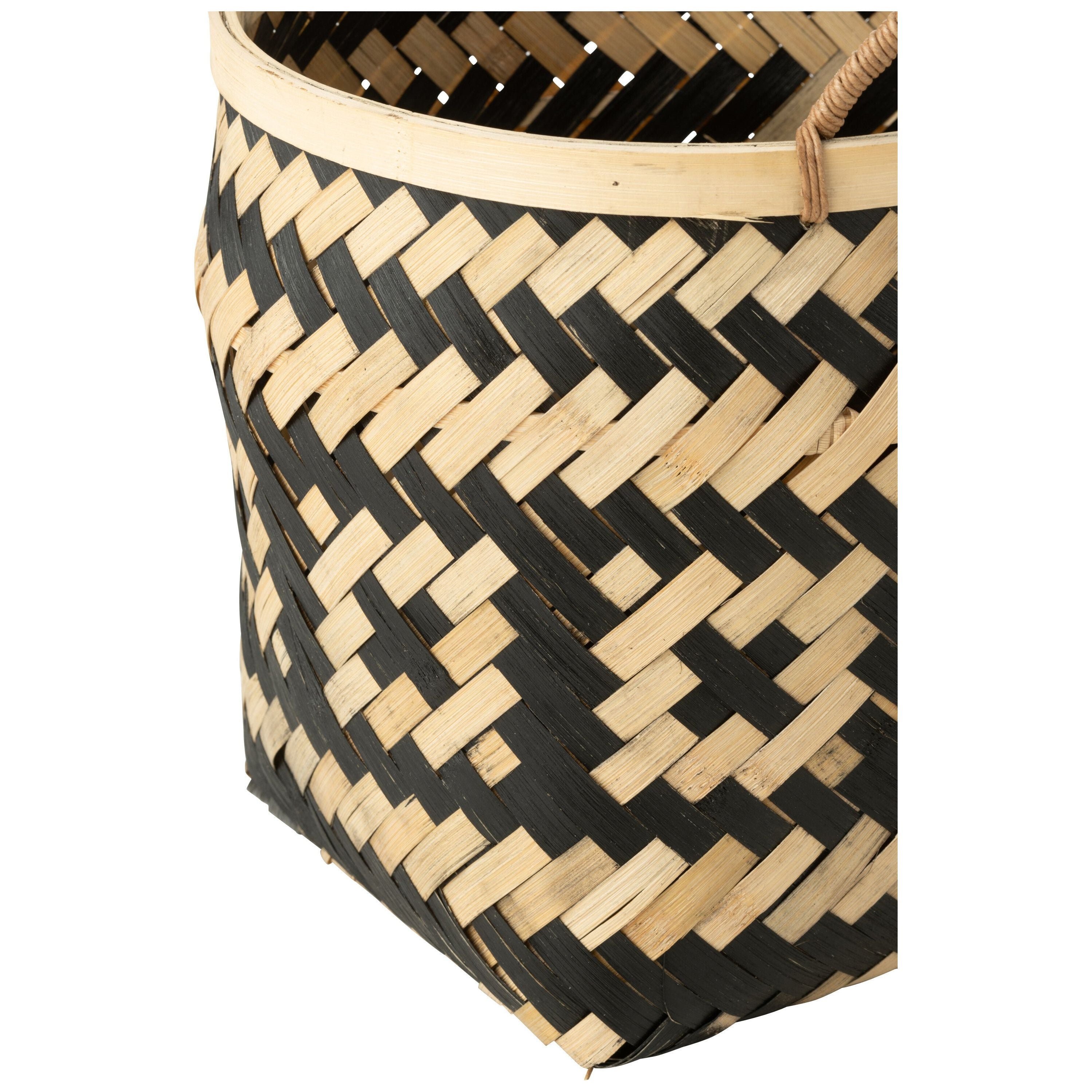 Basket Patterns Handles Bamboo Natural/black