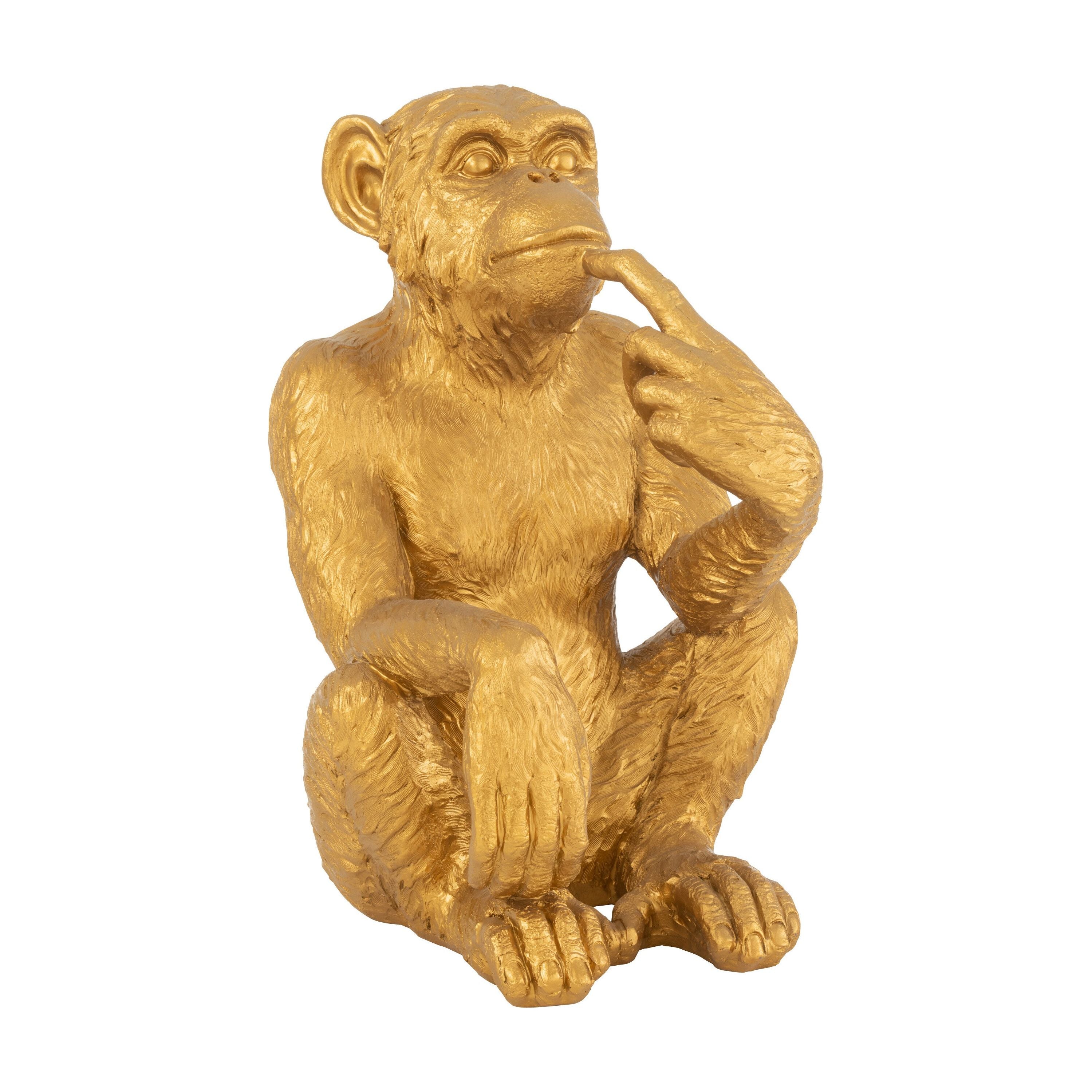 Monkey Thinking Resine Gold