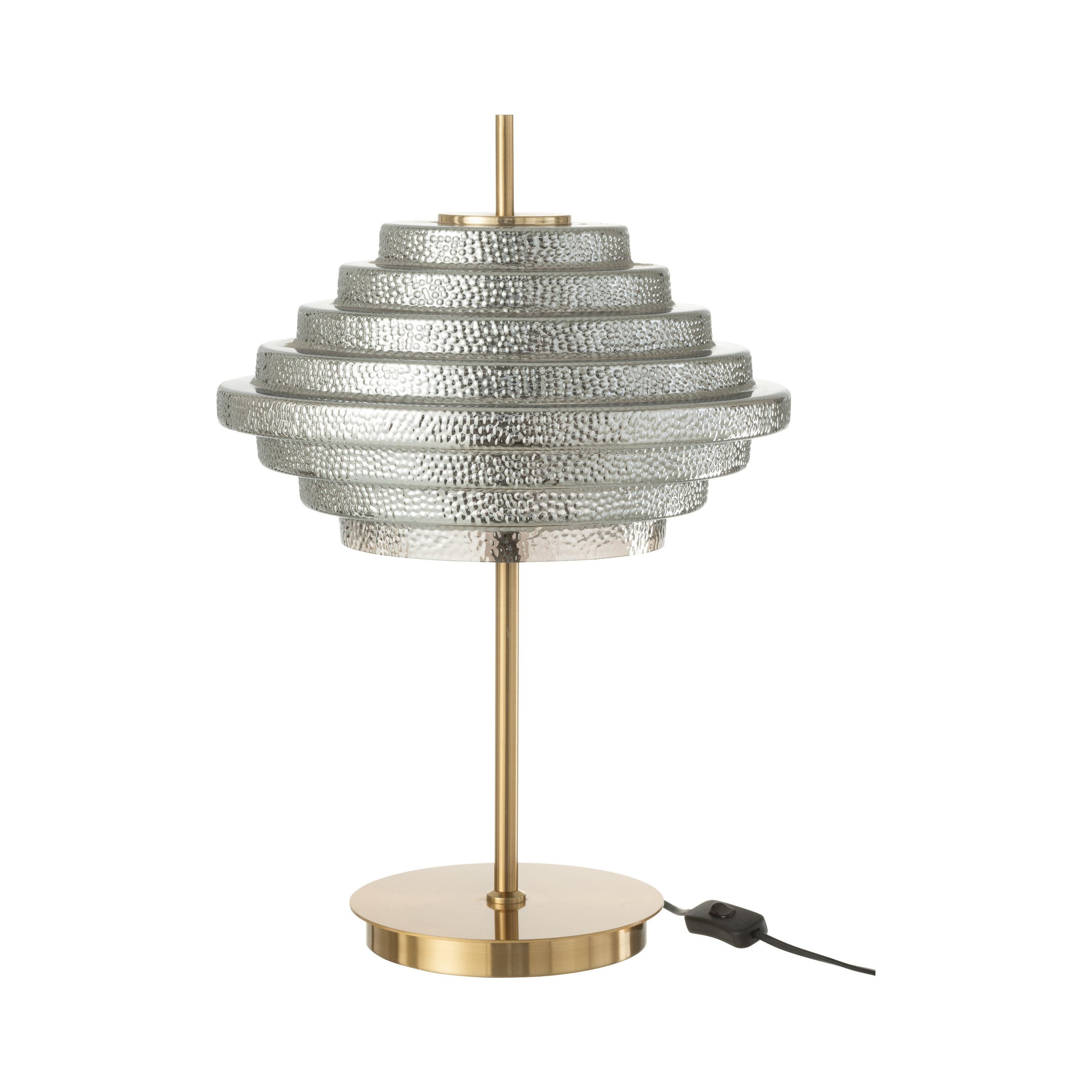 Table lamp LED Gold Metal/smoked glass
