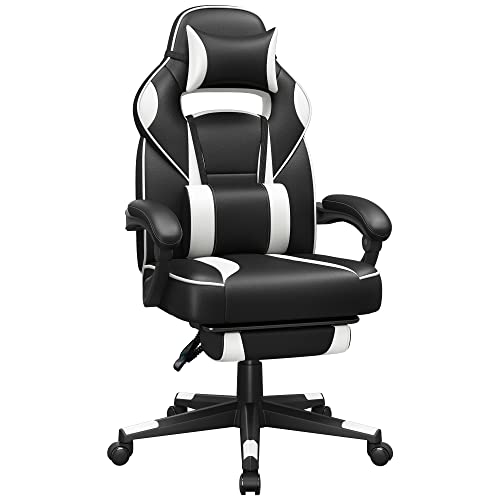 Gaming chair Adjustable office chair with footrest