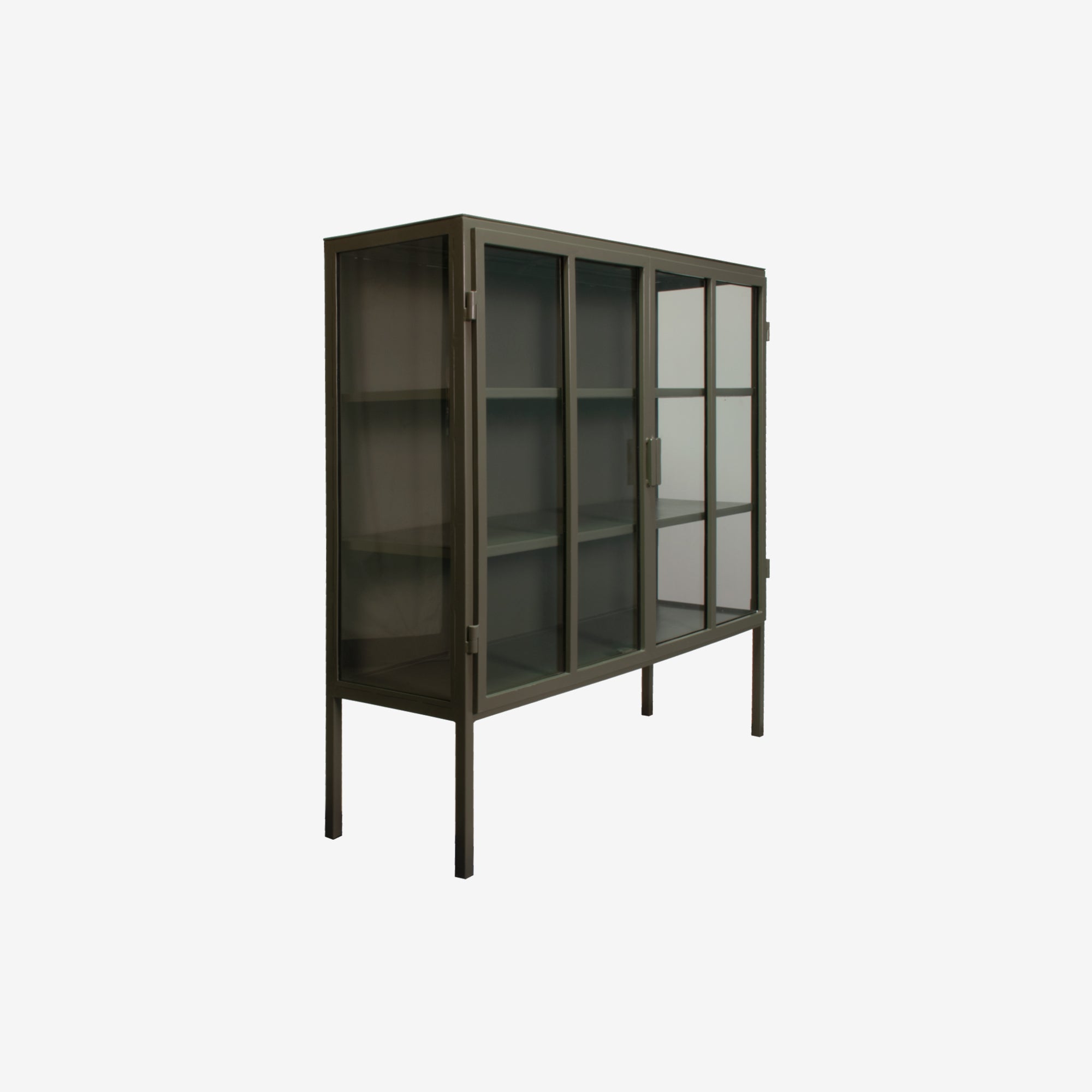 Display cabinet kentucky – olive green