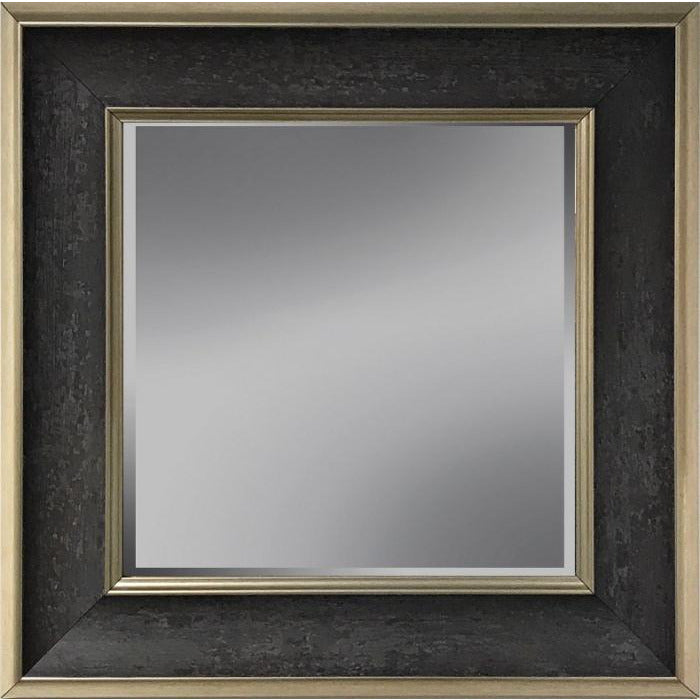 Mirror with facet, 44x134cm incl. frame. Gray