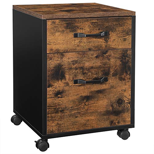 Industrial office cabinet with wheels for documents