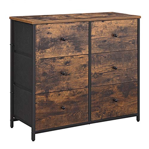 Cabinet with drawers, fabric drawers, wooden front