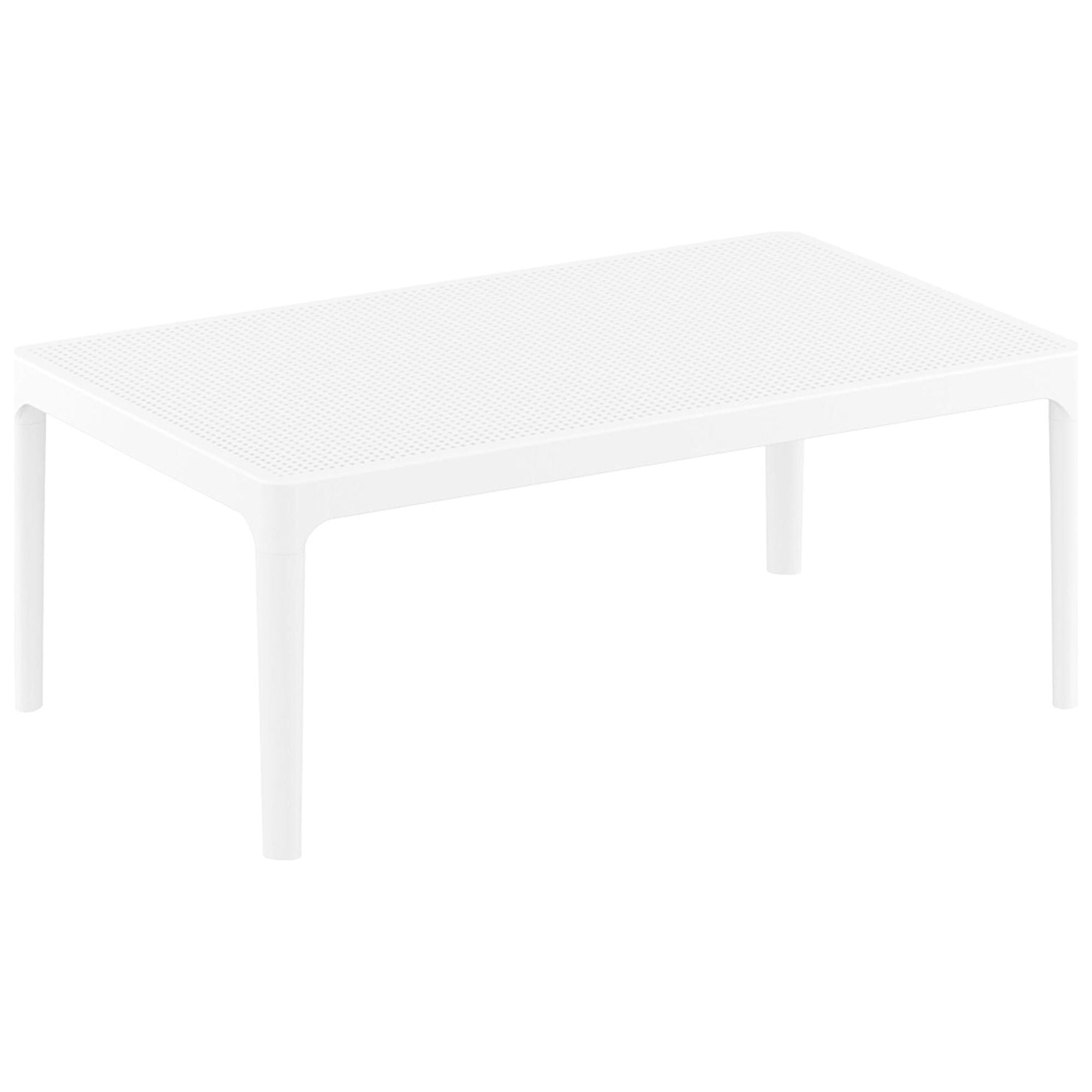 Garbar Sky coffee table indoors, outdoor 100x60 white