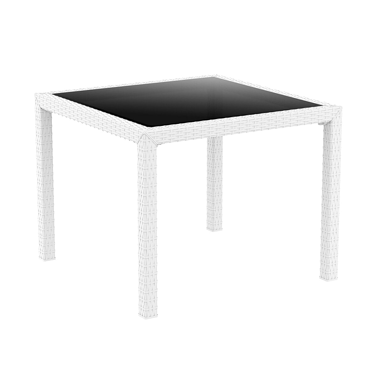 Garbar atlantic vierkante tafel 94x94 wit