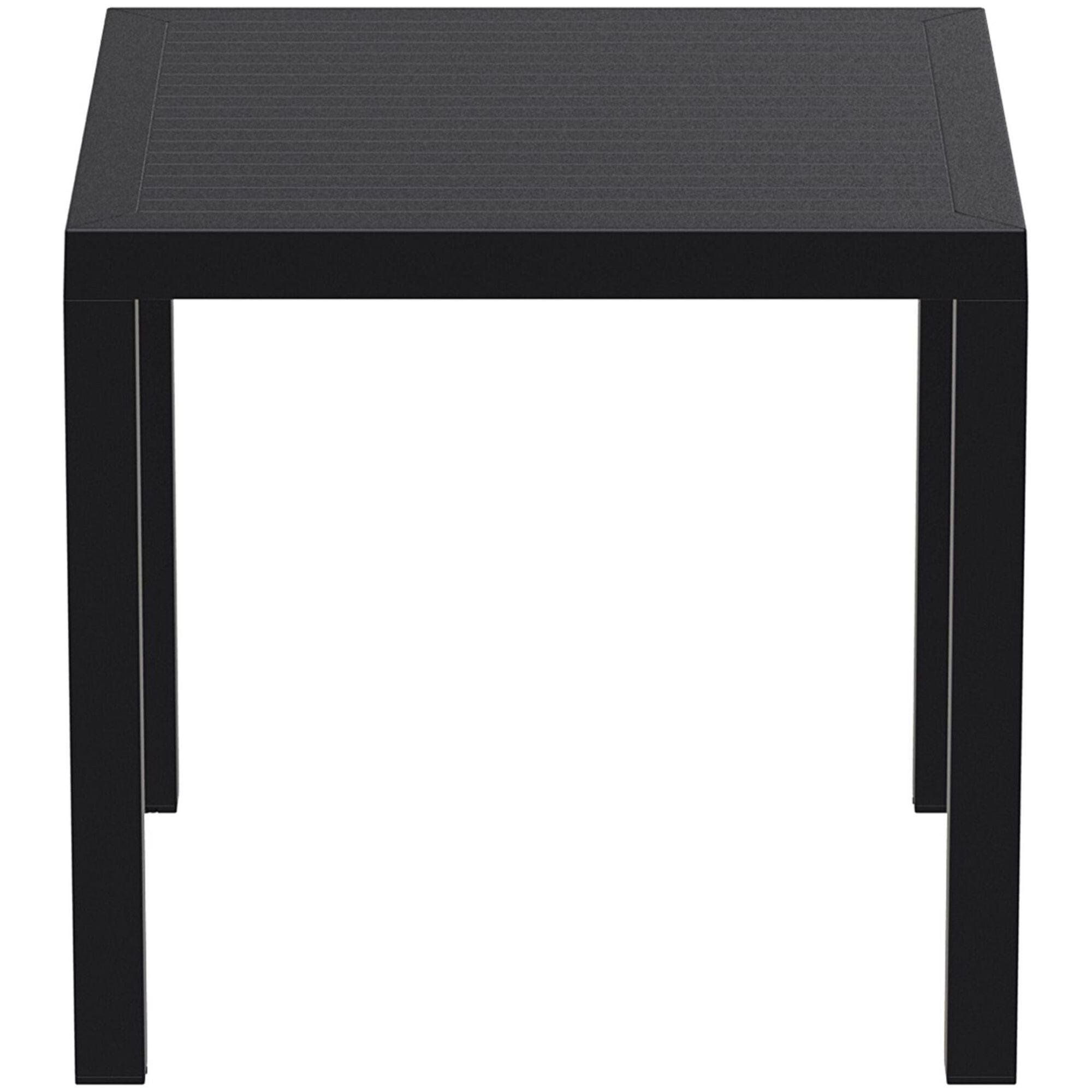 Garbar arctic vierkante tafel 80x80 zwart