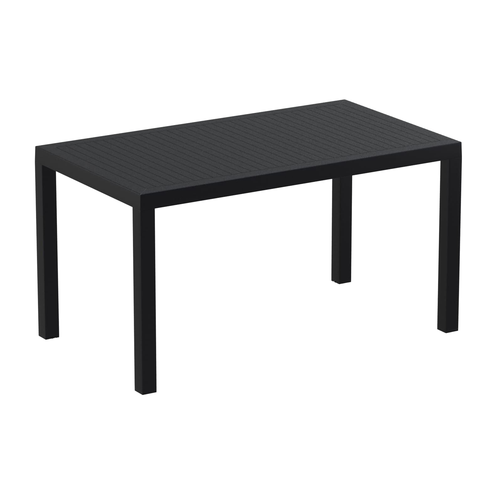 Garbar arctic rechthoekige tafel 140x80 zwart