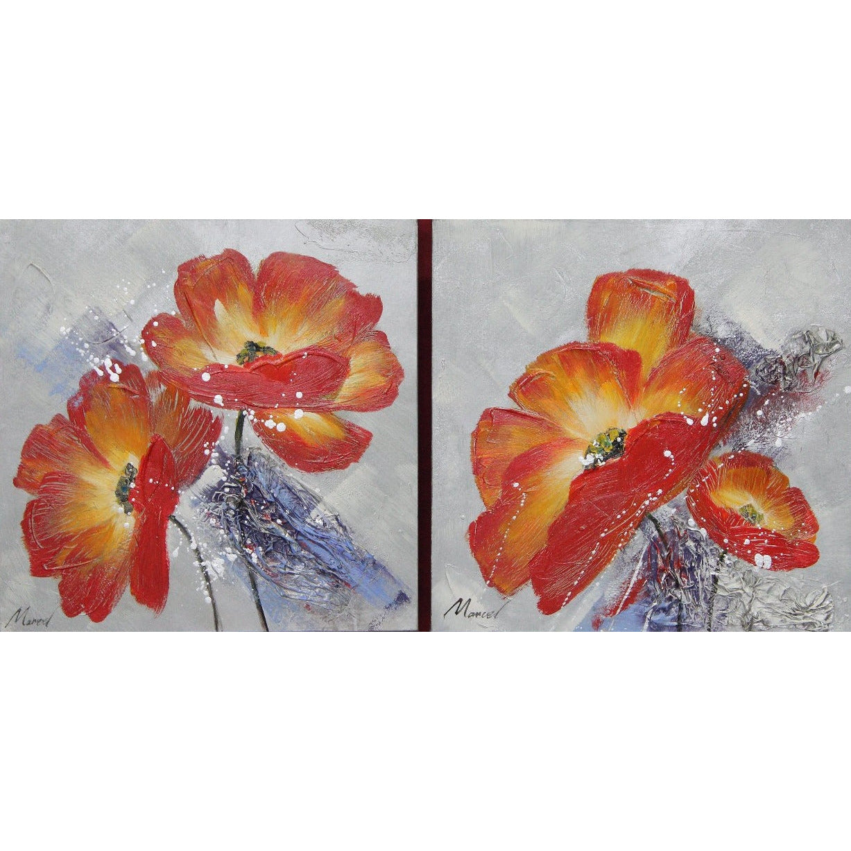 Oil painting | set of 2x 60x60 cm | Painting |