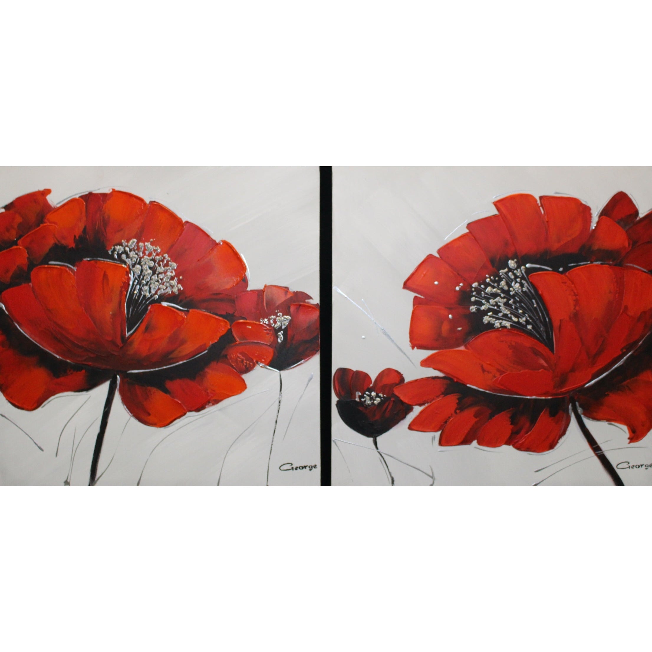 Oil painting | set of 2x 60x60 cm | Painting |