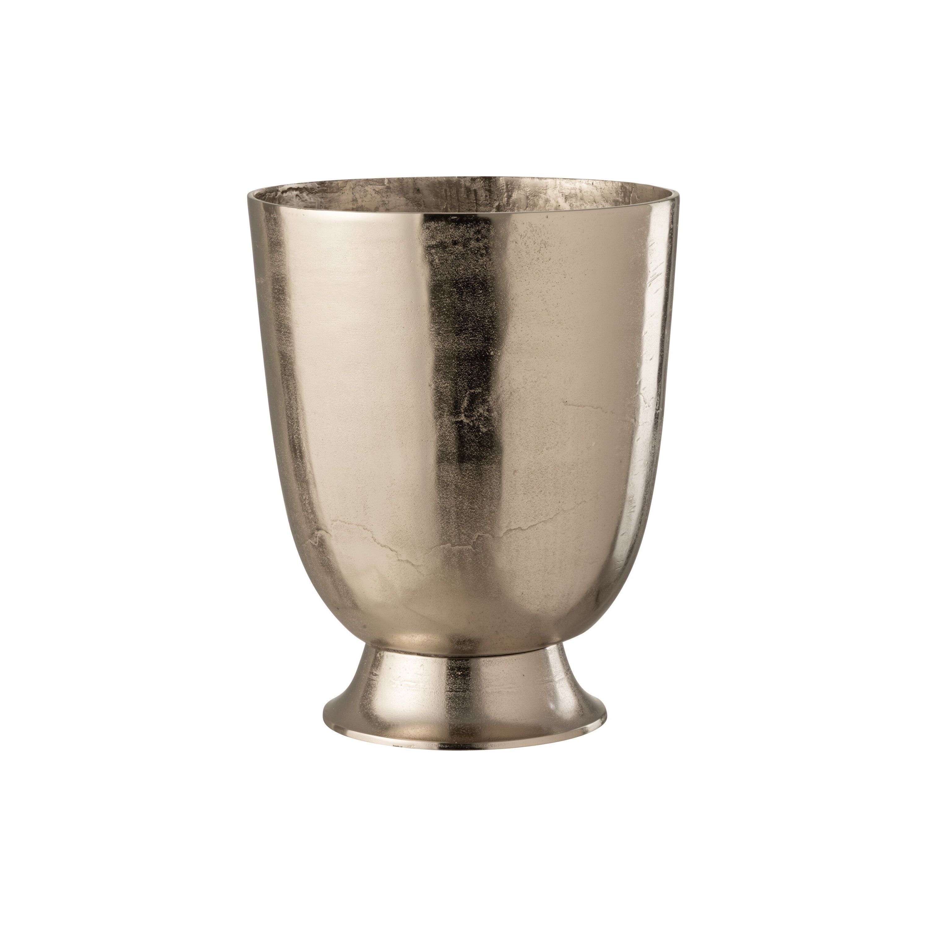 Ice bucket Champagne Aluminum Silver Large