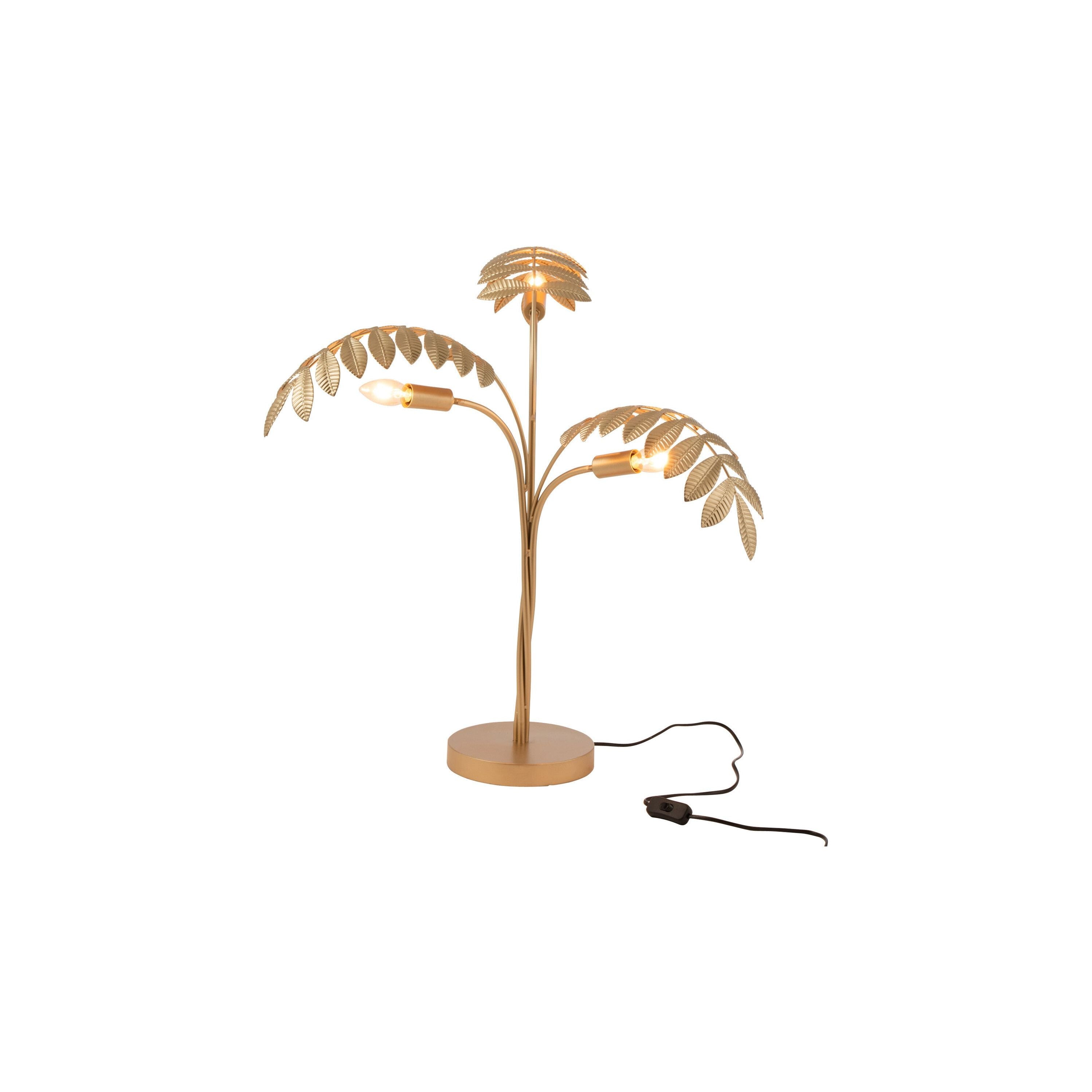 Table lamp Palm Tree Zinc Gold