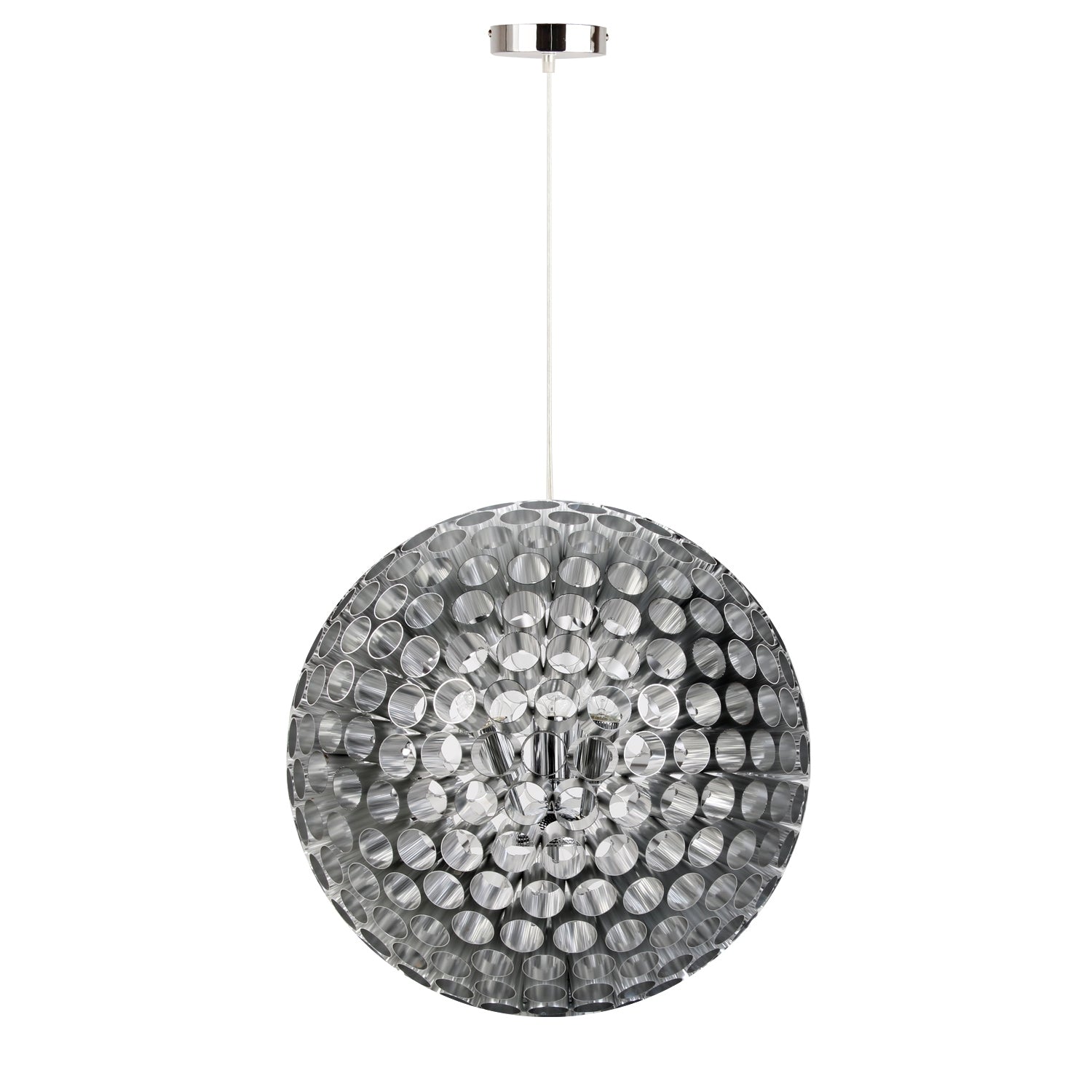 Hanglamp Modena 50 cm 3 Lichts Aluminium Modern