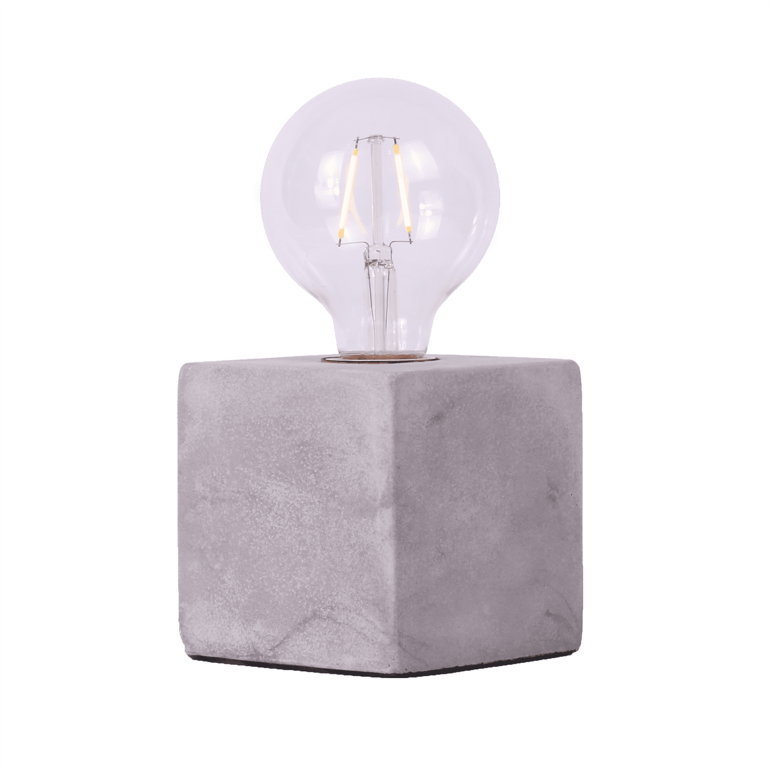 Tafellamp Sweden vierkant 10 cm cement