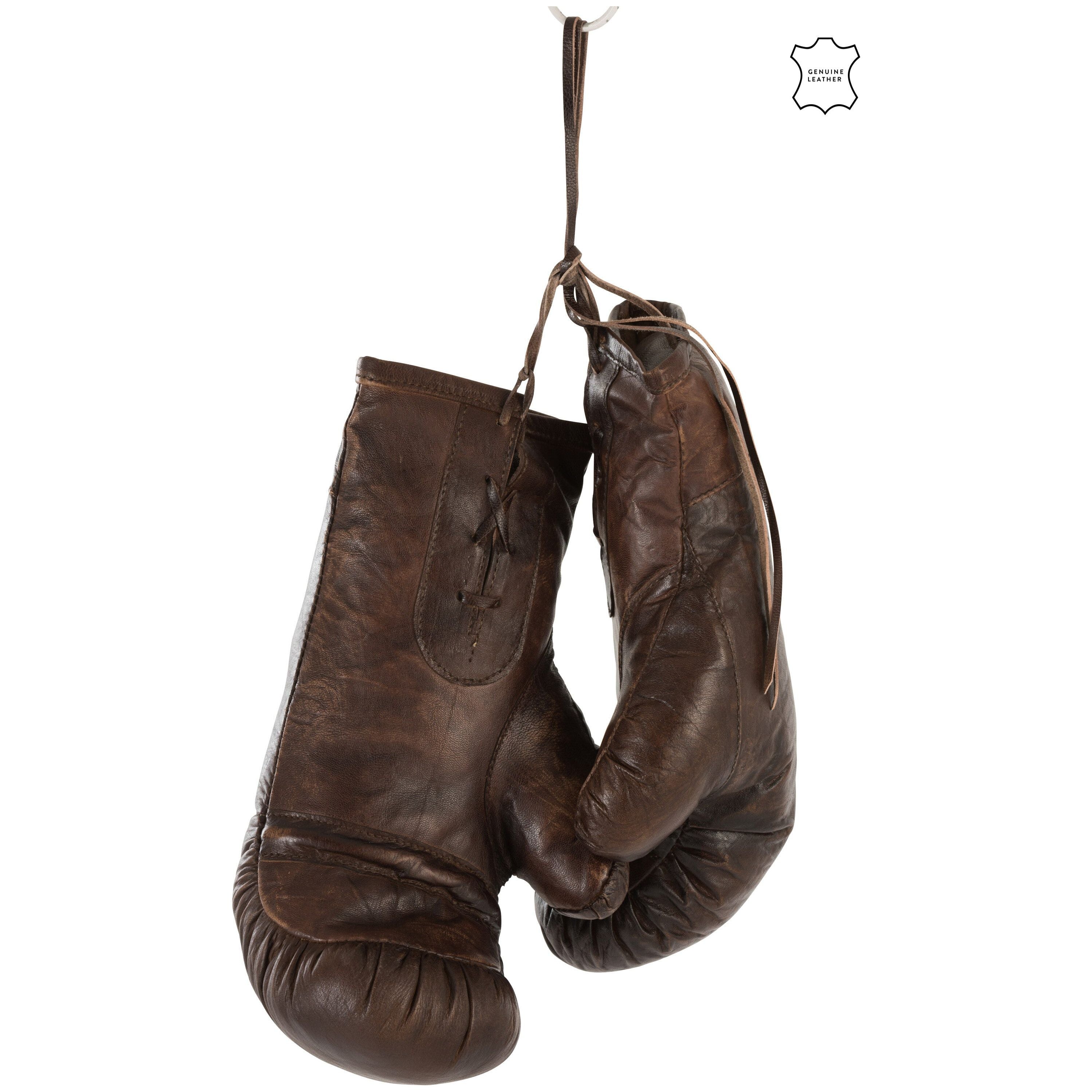 Boxing Gloves Leather Brown