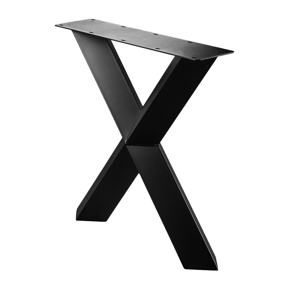 Dining table | Rectangle | Black | Oak wood | Lacquered | X-paw