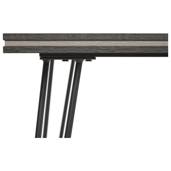 Dining table | Furniture series Moon | Light gray and dark gray |