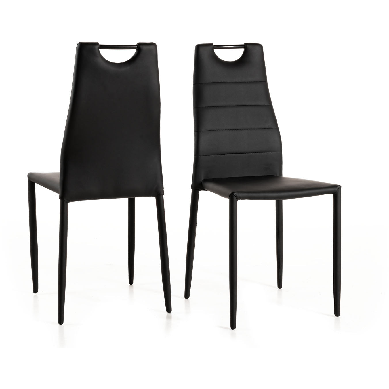 Dining room chair | Furniture series Rogon | Black | 41x46.5x95