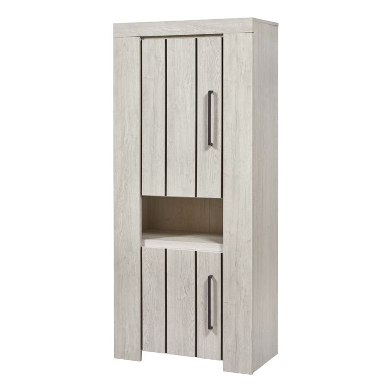 Wall cabinet 2 doors | Furniture series Glory | Light gray | 86x45