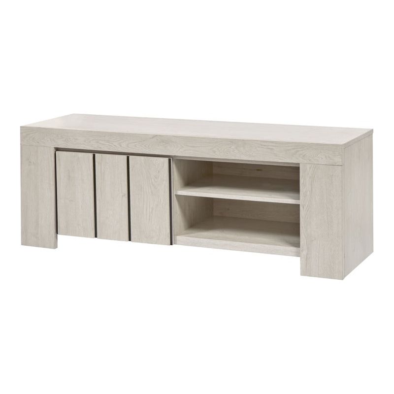 TV cabinet | Furniture series Glory | Light gray | 146x45x53