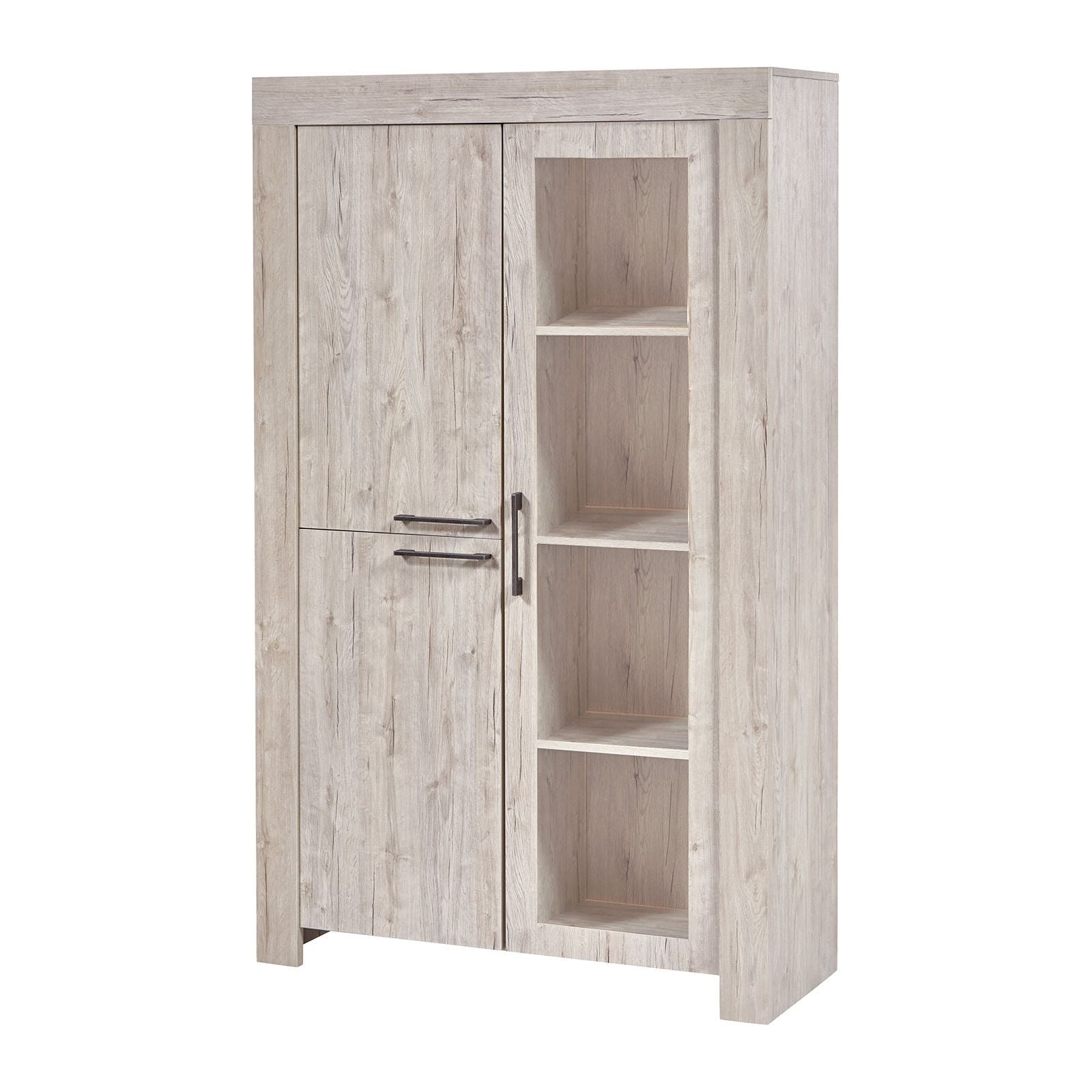 Wall cabinet | Furniture series Rogon | Light gray | 110x43x180