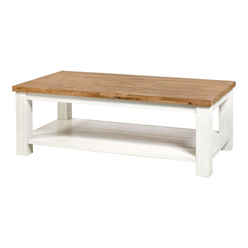 Coffee table | Furniture series Tris | White | 130 x 60 x 45 (h) cm