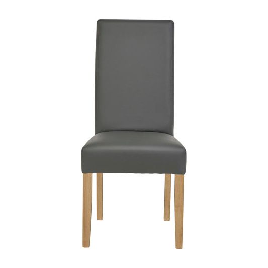 Dining room chair | Furniture series Costas | Anthracite, natural | 45