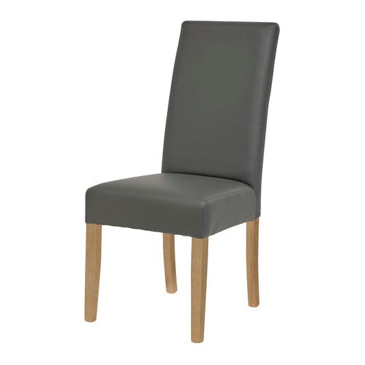 Dining room chair | Furniture series Costas | Anthracite, natural | 45
