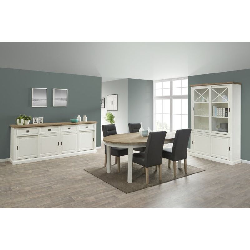Dresser | Furniture series Tris | White | 240 x 95 x 48 (h) cm