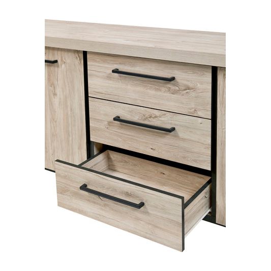 Dresser | Furniture series Odin | Anthracite, natural | 230x45