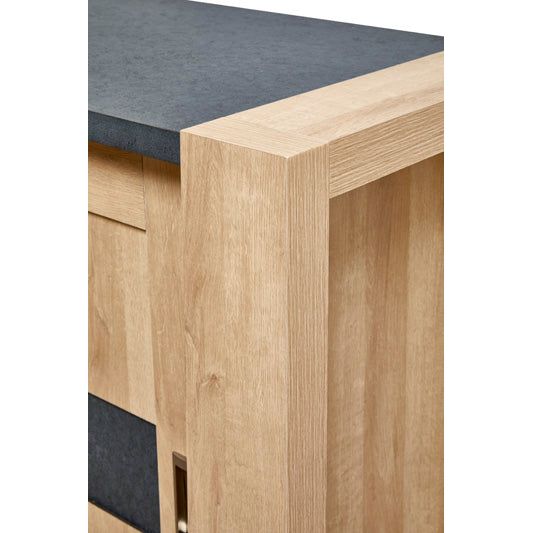 Dresser with sliding doors | Furniture series Costas | Anthracite,