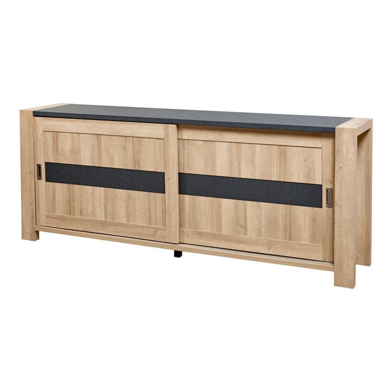 Dresser with sliding doors | Furniture series Costas | Anthracite,