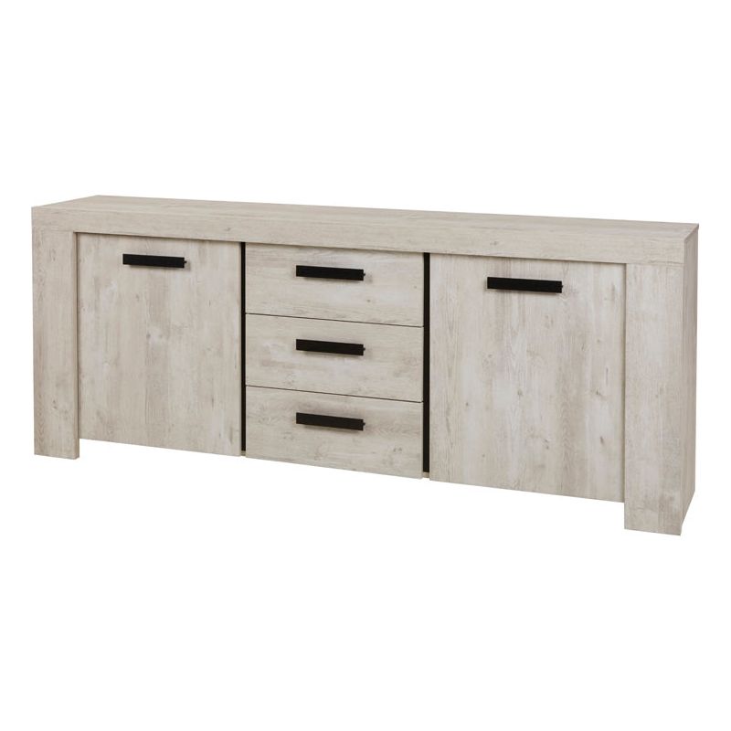 Dresser | Furniture series Bergen | light gray | 230x43x90.5