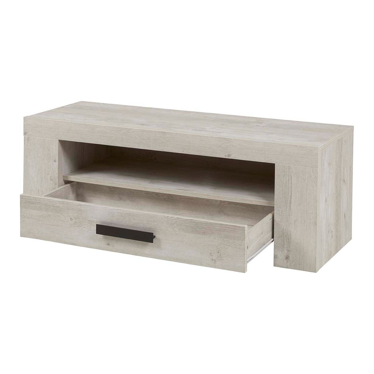 TV cabinet | Furniture series Bergen | light gray, natural, black