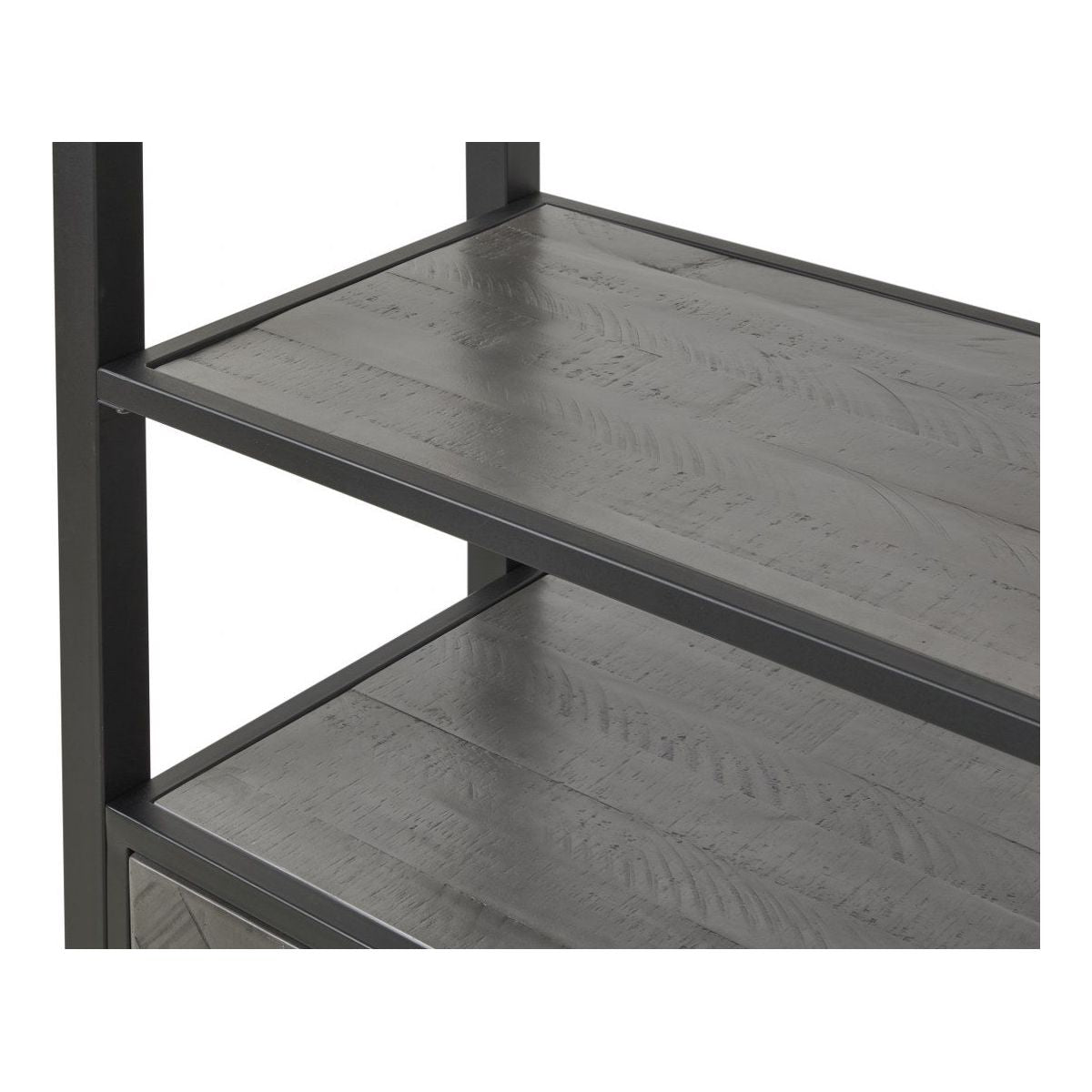 Wall cabinet | Furniture series Micras | Dark gray, black | 75x42