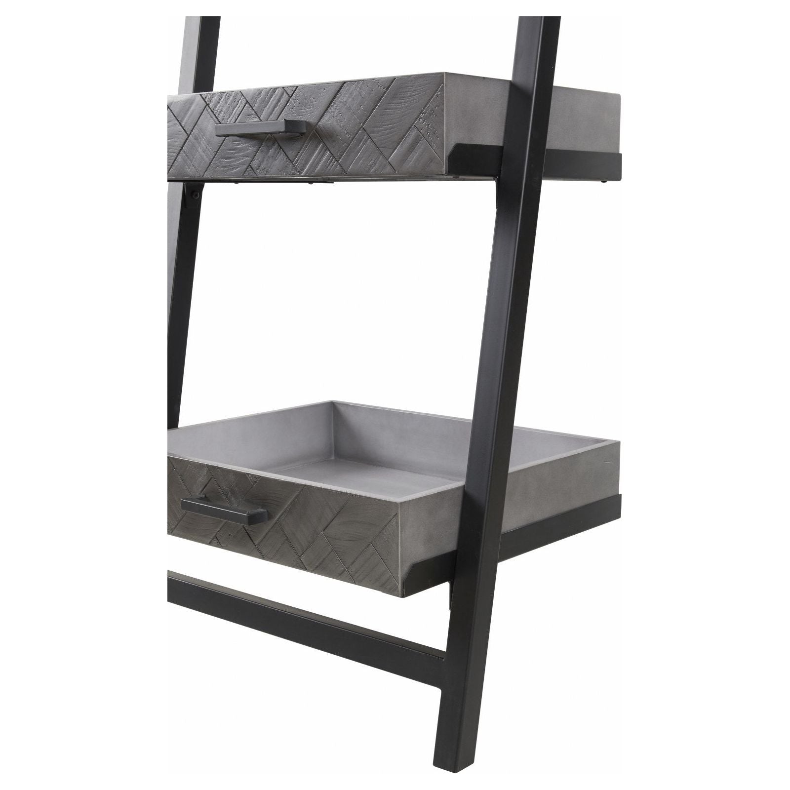 Wall rack | Furniture series Micras | Dark gray, black | 70x51