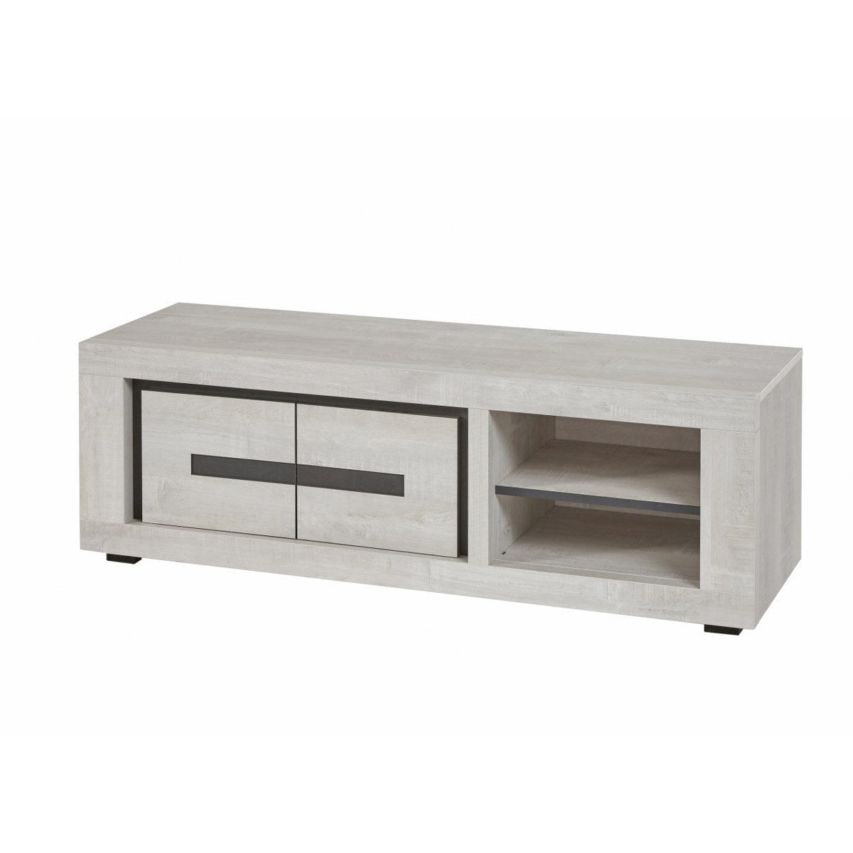 TV cabinet | Furniture series Vento | light gray, natural | 150x
