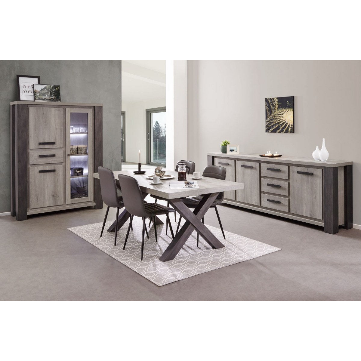 Dresser | Furniture series Annatheo | natural, gray, black