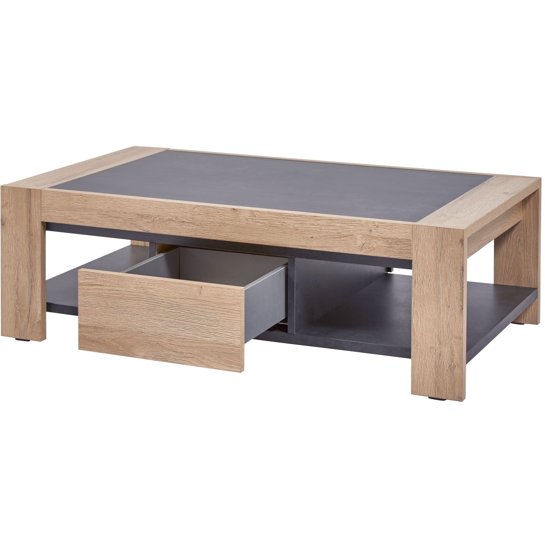 Salontafel | Meubelserie Fuga | Naturel, grijs, bruin | 120