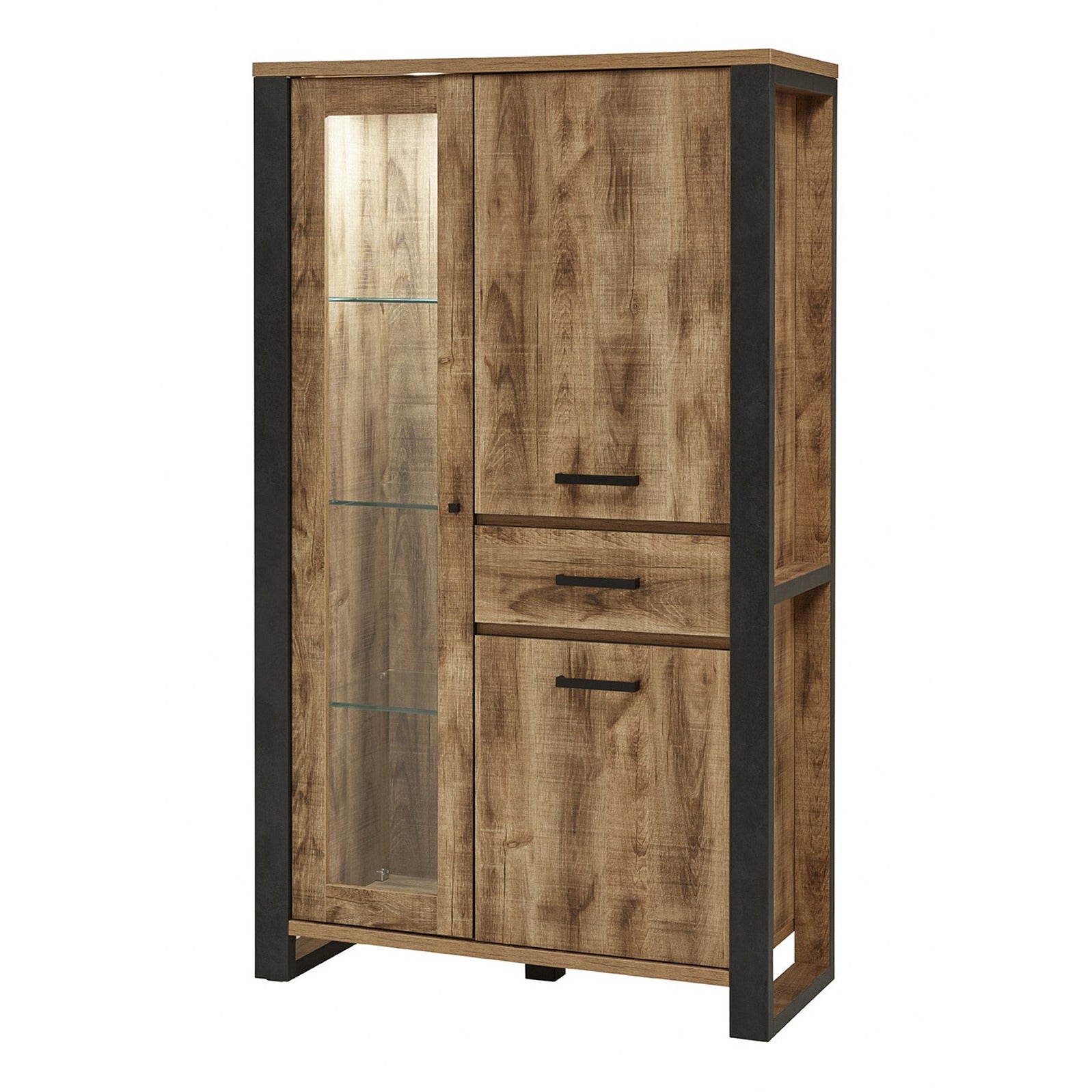Wall cabinet | Furniture series tremolo | brown, black | 112x48x
